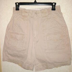 Women's Tan Cargo Shorts